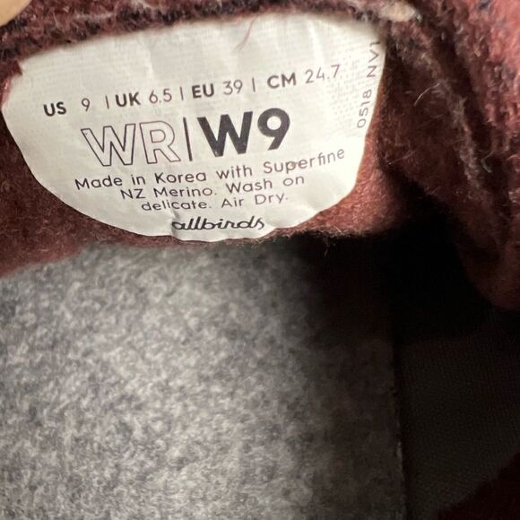 Allbirds Women's Wool Runners Sneaker Size 9 - Picture 9 of 9